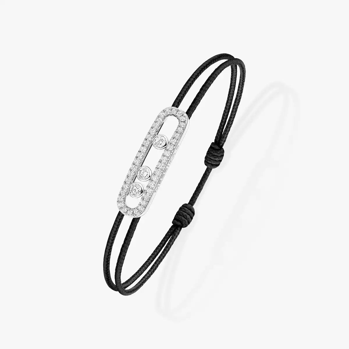 [Solara Jewelry]Messika Care(s) pink cord pavé bracelet