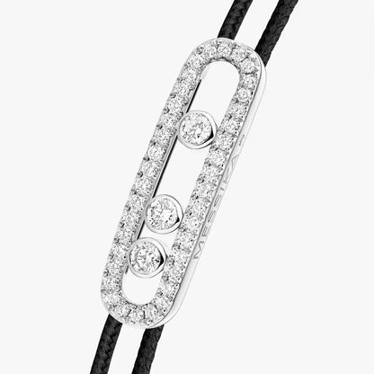 [Solara Jewelry]Messika Care(s) pink cord pavé bracelet