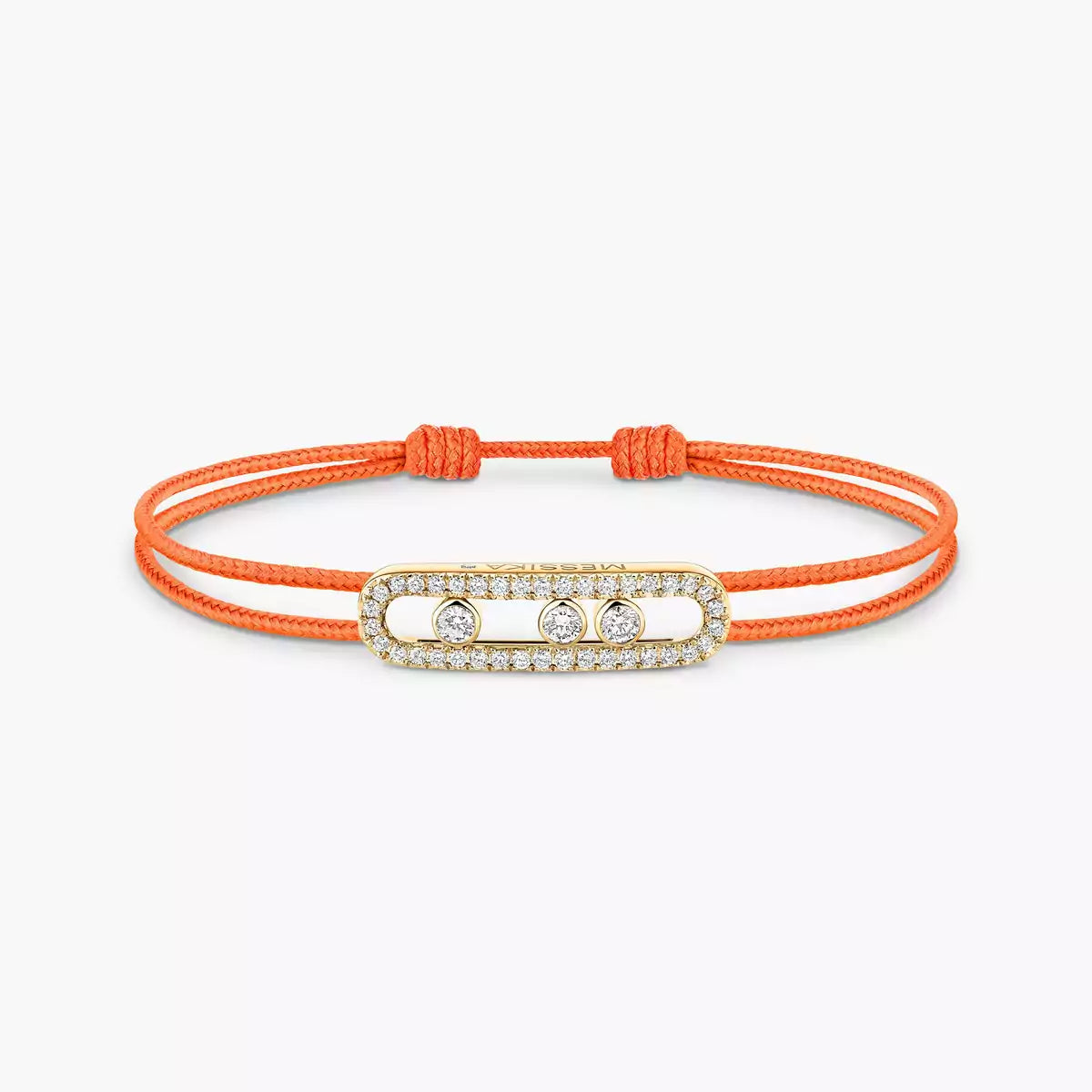 [Solara Jewelry]Messika Care(s) pink cord pavé bracelet
