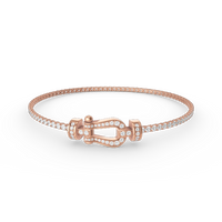[Solara Jewelry ]FORCE  HORSESHOE  DIAMOND TENNIS BRACELET