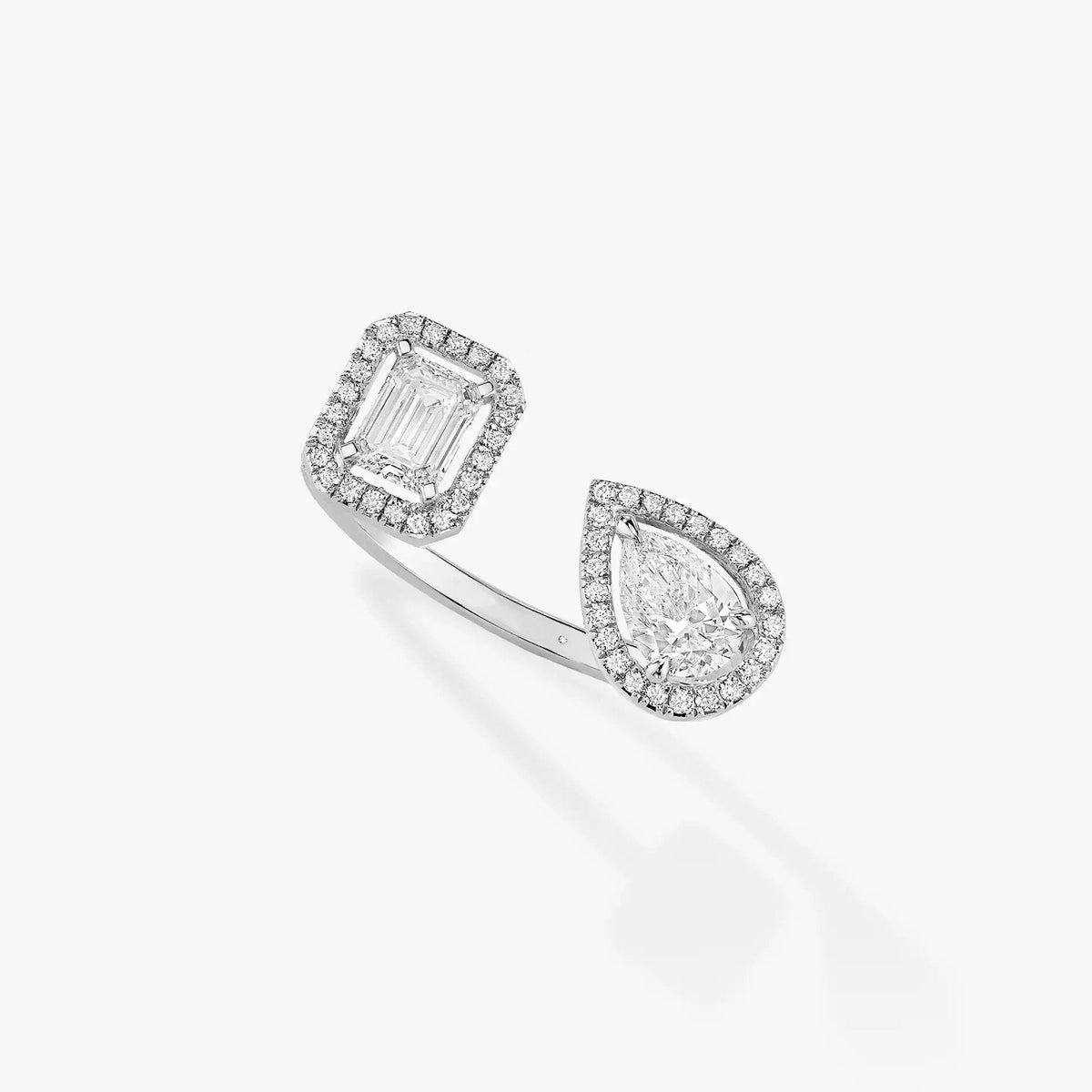 [Solara Schmuck]ZWILLINGS-TOI-ET-MOI-SILBERDIAMANTENRING