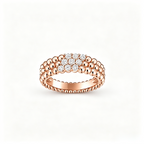 [Solara jewelry] THREE-ROW DIAMOND RING