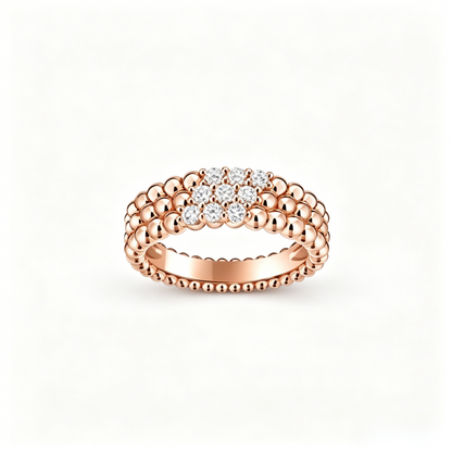 [Solara jewelry] スリーロウダイヤモンドリング