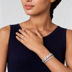 [Solara jewelry] THREE-ROW DIAMOND RING