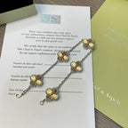 [Solara Jewelry ]クローバー 5モチーフ クリスマス限定ブレスレット