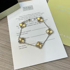 [Solara Jewelry ]クローバー 5モチーフ クリスマス限定ブレスレット
