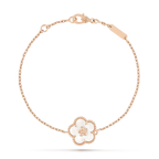 [Solara Jewelry ]LUCKY WEISSE PERLMUTT-PFLAUMENBLÜTEN-ARMBAND