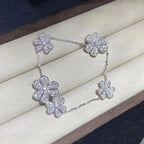 [Solara Jewelry ]FRIVOLES SILBERNES 5-BLUMEN-ARMBAND