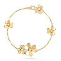 [Solara Jewelry ]FRIVOLE GOLD 5 FLOWERS BRACELET