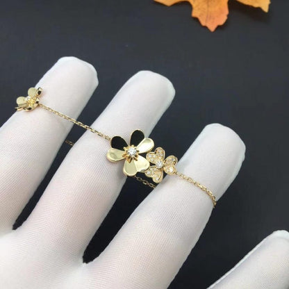 [Solara Jewelry ]フリヴォル ゴールド 5フラワー ブレスレット