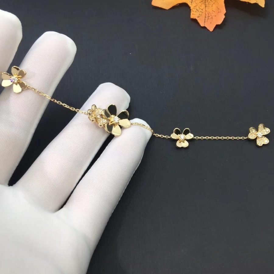 [Solara Jewelry ]フリヴォル ゴールド 5フラワー ブレスレット