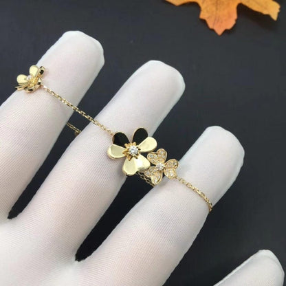 [Solara Jewelry ]フリヴォル ゴールド 5フラワー ブレスレット