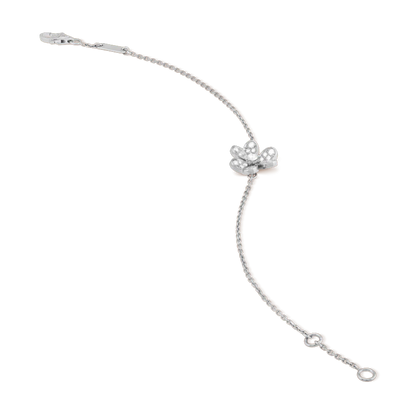 [Solara Jewelry ]FRIVOLES SILBERBLUMEN-DIAMANT-ARMband
