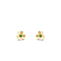 [Solara Jewelry ]FRIVOLE  FLOWER MALACHITE EARRINGS