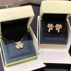 [Solara Jewelry ]フリヴォル ローズゴールド フラワー ダイヤモンド ネックレス
