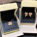 [Solara Jewelry ]FRIVOLE ROSÉGOLD BLUMEN-DIAMANT-HALSKETTE