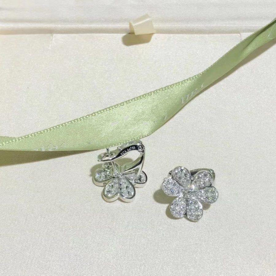 [Solara Jewelry ]FRIVOLE SILBER BLUMEN DIAMANT OHRRINGE