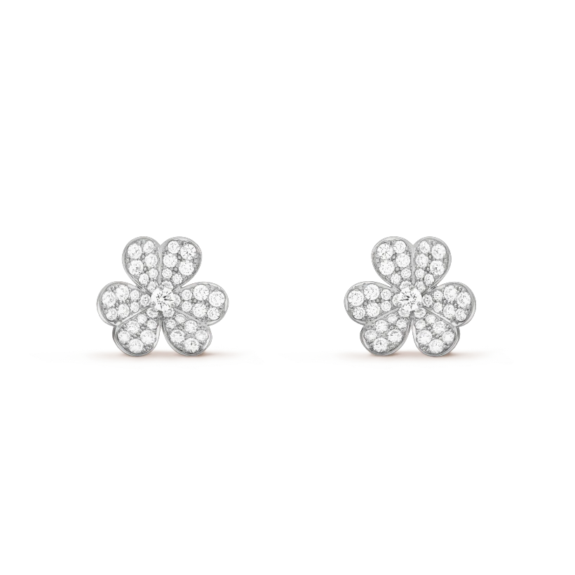 [Solara Jewelry ]FRIVOLE SILBER BLUMEN DIAMANT OHRRINGE
