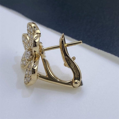 [Solara Jewelry ]FRIVOLE GOLDBLUMEN-DIAMANT-OHRRINGE