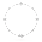 [Solara Jewelry ]FRIVOLE SILVER 9 BLUMEN HALSKETTE