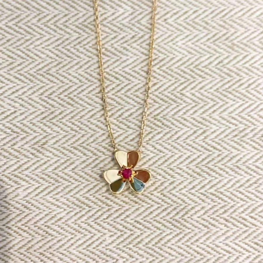 [Solara Jewelry ]FRIVOLE GOLD FLOWER NECKLACE