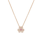 [Solara Jewelry ]FRIVOLE ROSÉGOLD BLUMEN-DIAMANT-HALSKETTE