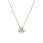 [Solara Jewelry ]フリヴォル ローズゴールド フラワー ダイヤモンド ネックレス