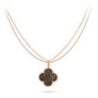 [Solara Jewelry ]KLEE 25MM GOLD DUNKLE PERLMUTT GROSSE KLEEHALSKETTE