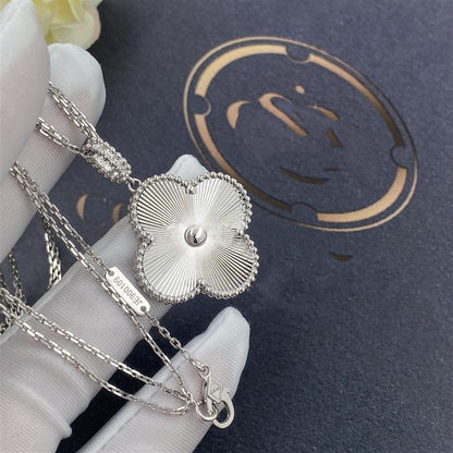[Solara Schmuck ]KLEE 25MM SILBER GROßER KLEE HALSKETTE