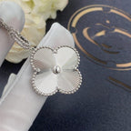 [Solara Jewelry ]CLOVER 25MM SILVER BIG CLOVER NECKLACE