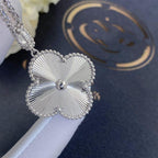 [Solara Jewelry ]CLOVER 25MM SILVER BIG CLOVER NECKLACE