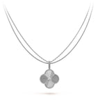 [Solara Jewelry ]CLOVER 25MM SILVER BIG CLOVER NECKLACE