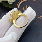 [Solara Jewelry ]クローバー ホワイト マザーオブパール リング