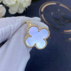 [Solara Jewelry ]クローバー ホワイト マザーオブパール リング