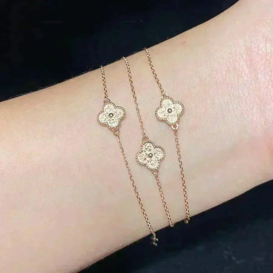 [Solara Jewelry] KLEEBlatt EinzELBLUMEN-ARMband