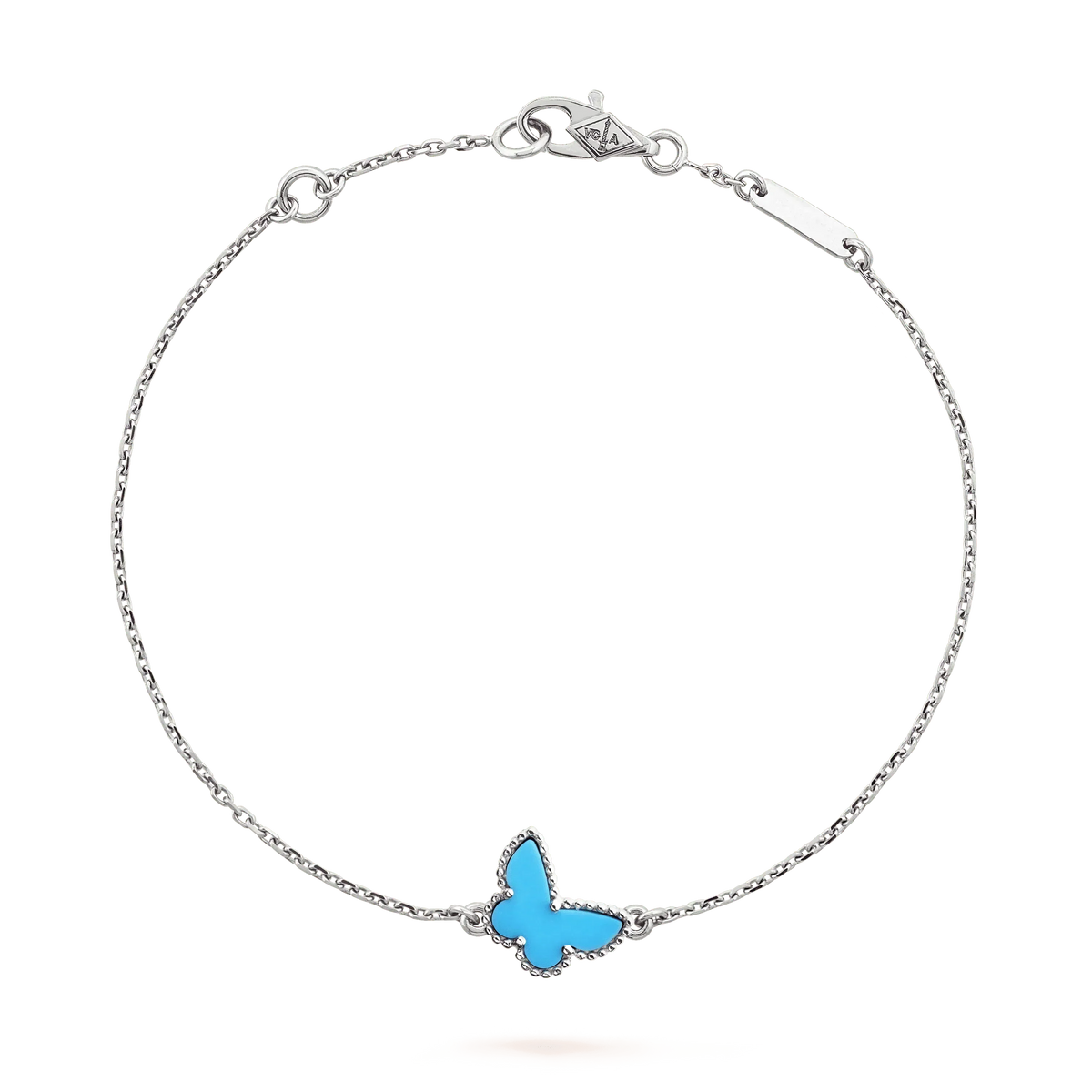 [Solara Jewelry ]バタフライ ターコイズ バタフライ ブレスレット シルバー