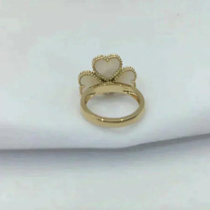 [Solara Jewelry ]SWEET CLOVER WHITE MOP RING