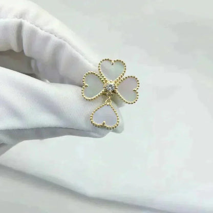 [Solara Jewelry ]SWEET CLOVER WHITE MOP RING