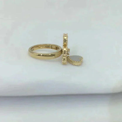 [Solara Jewelry ]SWEET CLOVER WHITE MOP RING