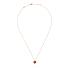 [Solara Jewelry ]SWEET CLOVER カーネリアン ハートネックレス