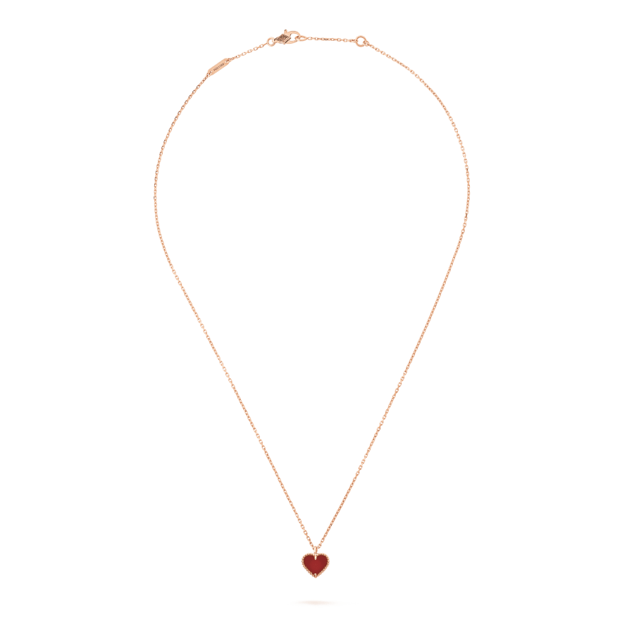 [Solara Jewelry ]SWEET CLOVER カーネリアン ハートネックレス