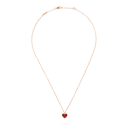 [Solara Jewelry ]SWEET CLOVER カーネリアン ハートネックレス