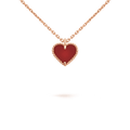 [Solara Jewelry ]SWEET CLOVER カーネリアン ハートネックレス