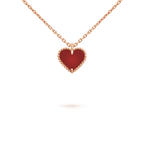 [Solara Jewelry ]SWEET CLOVER カーネリアン ハートネックレス