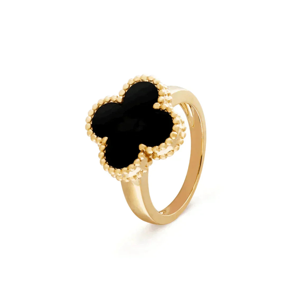 [Solara Jewelry ]クローバーオニキスリング