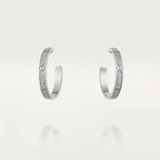[Solara Jewelry ]ラブダイヤモンド シルバーフープピアス