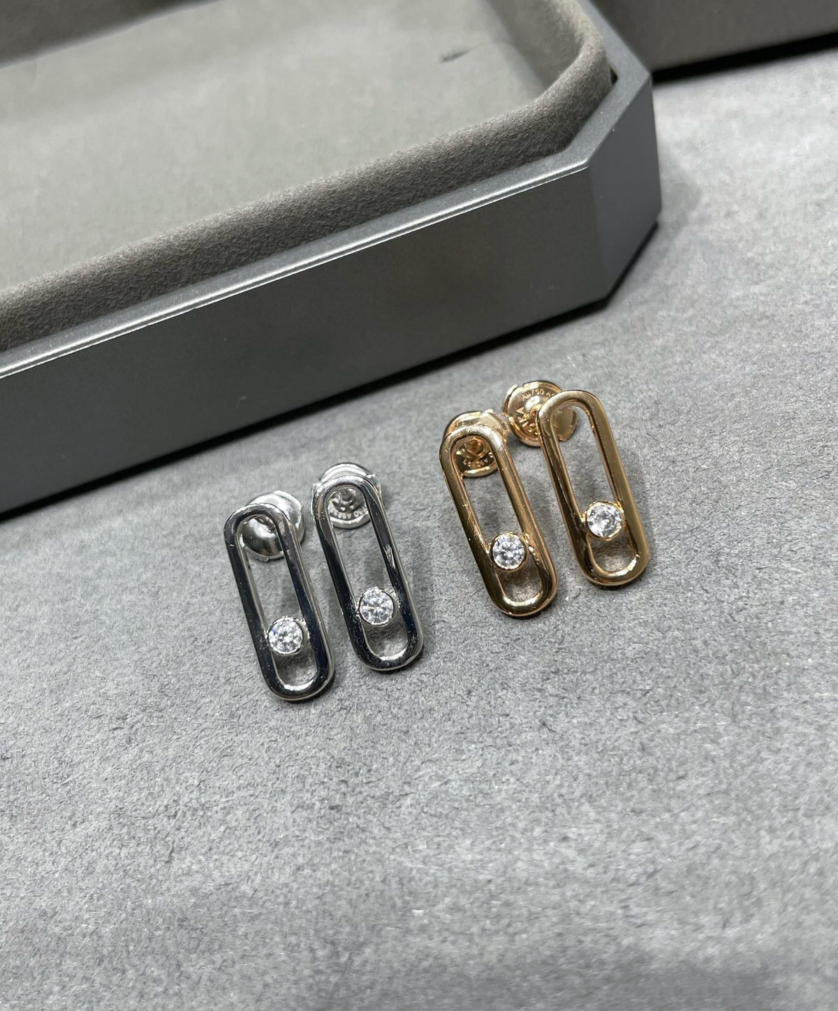[Solara jewelry]MOVE UNO スモール 1 ダイヤモンド イヤリング