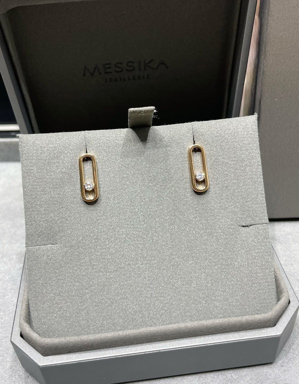 [Solara jewelry]MOVE UNO スモール 1 ダイヤモンド イヤリング