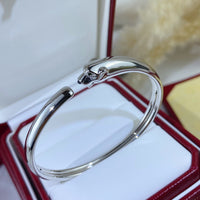 [Solara Jewelry ]PANTHERE SILVER OPEN BRACELET