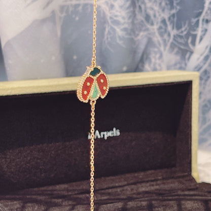 [Solara Schmuck ]LUCKY SPRING 1 MOTIV ARMBAND AUS ROSÉGOLD